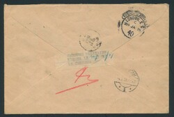 1917 N° 31 and 33 on registered letter from Kigoma, 19 November 1917 ...