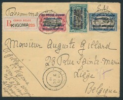1918 N° 29, 30 and 31 on registered letter sent from Kigoma on 3 ...