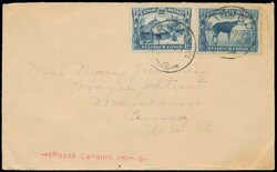 1940, surface mail envelope franked with COB N° 171 and 178A "25c. ...