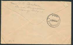 1940, surface mail envelope franked with COB N° 171 and 178A "25c. ...