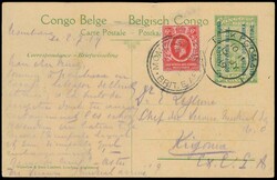 1919, postal stationery Stibbe #11 with view 19, franked with (1x) 6c ...