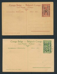 Small accumulation of 6 postal stationeries, Stibbe #11 views 5 and ...