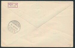 1919, registered cover franked with COB N° 33B and 42 "50c. ...