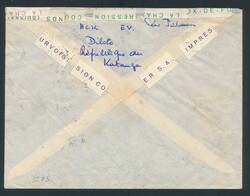 1960, airmail envelope franked with COB N° 1 (block of 4), 2 ( 2x) ...