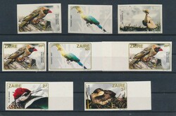 N° 1170/77 ‘Birds from Zaire’, 8 proofs on paper (3x) and on ...