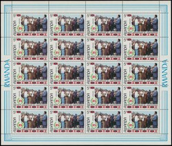 N° 1300A ‘25 years of independence - 5fr.’, not issued in full ...