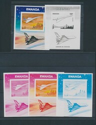 BL 80 ‘History of Aviation’, 5 progressive colour proofs, ...