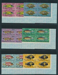 N° 217/32 "Pêche I", non dentelé ** en bloc de quatre coin de ...