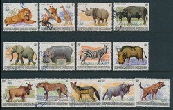 N° 892/904 "Animaux d'Afrique" avec surcharge WWF, tb (COB 700 €)
