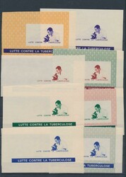 BL 6 "Lutte contre la tuberculose", 8 épreuves couleur, tb