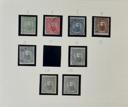 1886/1971 Collection in clip band featuring Leopold II, Mols issue ...
