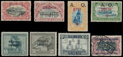 1916/1961, collection of stamps from Ruanda Urundi, most unused and ...
