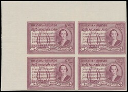 Belgian Congo n° 339/40 and Ruanda Urundi n° 200/201 ‘Mozart’ ...