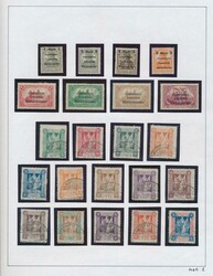 1920/1922 Collection on sheets with Romania, Marienwerder, Schleswig, ...
