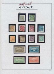 1920/1922 Collection on sheets with Romania, Marienwerder, Schleswig, ...