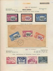 1949/1958 Kleine Sammlung auf Albumblättern sowohl * als auch ...