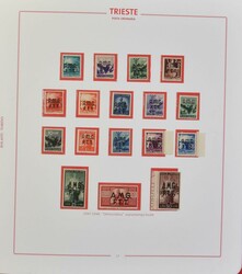 1947/1954 Schöne Sammlung in Spezialalbum, darunter LP, Strafport, ...