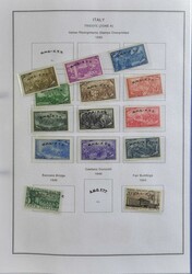 Sehr schön zusammengestellte Start-Sammlung Fiume, Zone A und Zone B ...