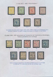1889/1913 Quasi complete collection on sheets including Avis de ...