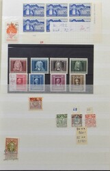 Various items in 6 books, including mint, used letters including ...