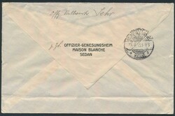 Feldpostbrief 1915, von Sedan nach Luxemburg, mit Zensurstempel Sedan ...
