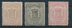 N° 14, 16, 17 "1/2c. black and 2c." regummed, mint (NVPH €240 for ...