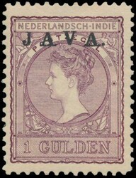 N° 79a "1908 - 1 guilder Java upright", vf (NVPH €275)  Original ...