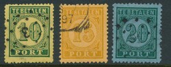 Penalty postage P 1/4 "1874/1875 - complete set of 4", slightly ...