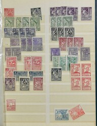 Sammlung in Einsteckbuch, darunter Denda „5c.” (Gummifleck), auch ...