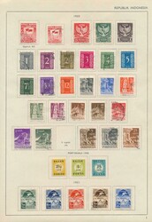 1950/1960 Collection on album leaves with RIS (without "3rp."), ...