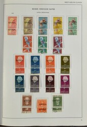 1949/1962 Collection in album incl. UNTEA 2x and some handprints and ...