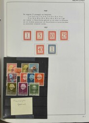 1949/1962 Collection in album incl. UNTEA 2x and some handprints and ...