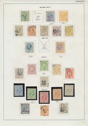 1873/1931 Collection on album leaves specialising in perfs with ...