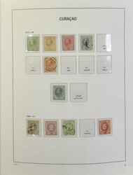 1873/1992, collection in Davo album + Netherlands Antilles, vf/f/to ...