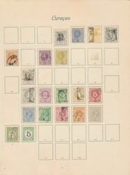 1873/1926 Sammlung Curaçao und Suriname auf Albumblättern, meist ...