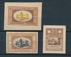 1920, 3 imperforated proofs without gum, a few thin spots, f/to be ...