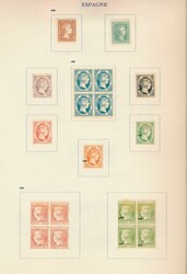 Study "Faux Fournier" with reference stamps, interesting, vf  ...