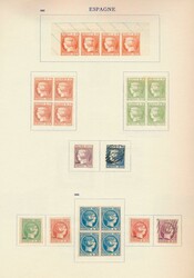 Study "Faux Fournier" with reference stamps, interesting, vf  ...