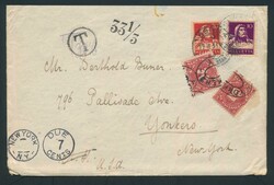 1931 Nice letter with Tell franking from Bern to New York with ...