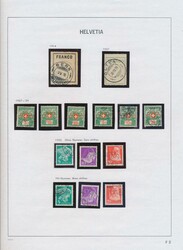 1881/1935 Small collection "Back of the book" on sheets with ...