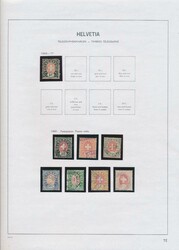 1881/1935 Small collection "Back of the book" on sheets with ...