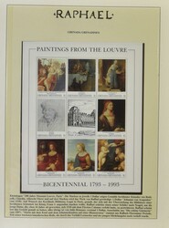 Raphaël, very beautiful accumulation in 2 special Lindner albums, ...