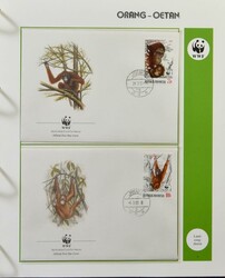 Sammlung Marken + FDCs in 11 Spezialalben mit Kassette (davon 1 ...