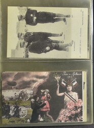 Première Guerre mondiale, vues et un peu de fantaisie (80 pièces)