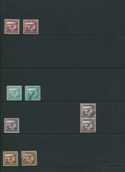 1918/1948 Collection avec doublons sur feuilles intercalaires à ...