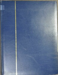 Stockbooks, 4 thick stockbooks with black sheets  Original Dutch ...
