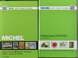 Michel, 3 Kataloge, darunter Westeuropa 2019/2020, Auslandgebiete der ...