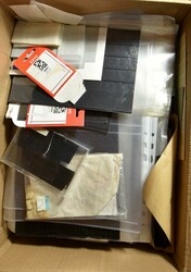 Various items, accumulation of all kinds of supplies such as index ...