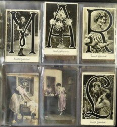 Divers sujets, dans 2 classeurs modernes (+/-195 pièces)