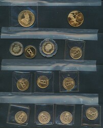 COINS: 3 ECU, Eddy Merckx and Boudewijn (11 items) (98.30 g pure ...